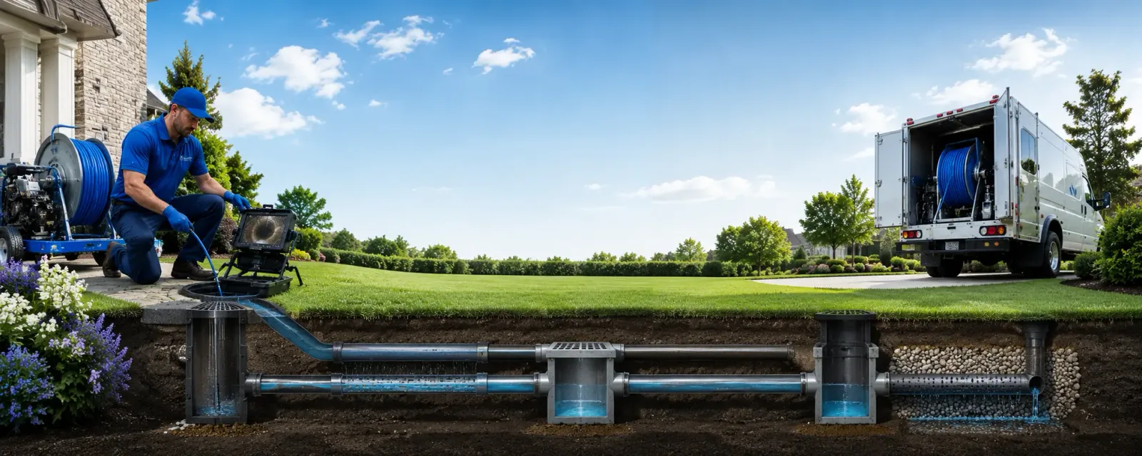 Outdoor drain cleaning information for Avoca, WI